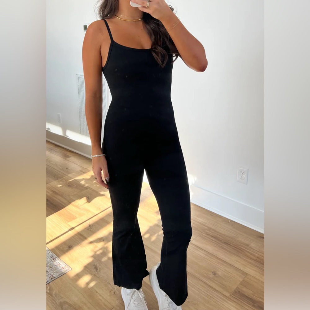 Kimberly C Black Flare Jumpsuit